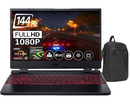 Acer Nitro 5 AN515-46 NHQGXEY00324 Harici GeForce RTX 3050 AMD Ryzen 7 6800H 34 GB Ram 2 TB SSD 15.6 inç Full HD Windows 11 Pro Oyuncu Laptop