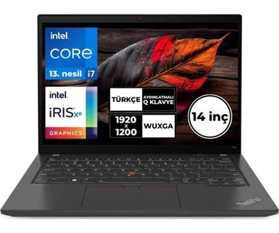 Lenovo Thinkpad T14 Gen 4 21HES9OPT7 BT51 Dahili Intel Iris Xe Graphics Eligible Intel Core i7 1355U 48 GB Ram 512 GB SSD 14 inç Full HD Windows 10 Pro Laptop