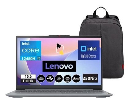 Lenovo IdeaPad Slim 83ER008KTR Dahili Intel UHD Graphics Intel Core i5 12450H 16 GB DDR5 Ram 1 TB SSD 15.6 inç UHD Windows 11 Pro Laptop + Snertech Çanta