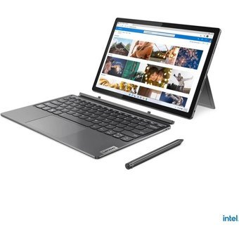 Lenovo IdeaPad DÜET Dahili Intel Iris Xe Graphics Eligible Intel Core i5 1235U 8 GB Ram 256 GB SSD 12.4 inç Full HD Windows 11 Home Dokunmatik Laptop