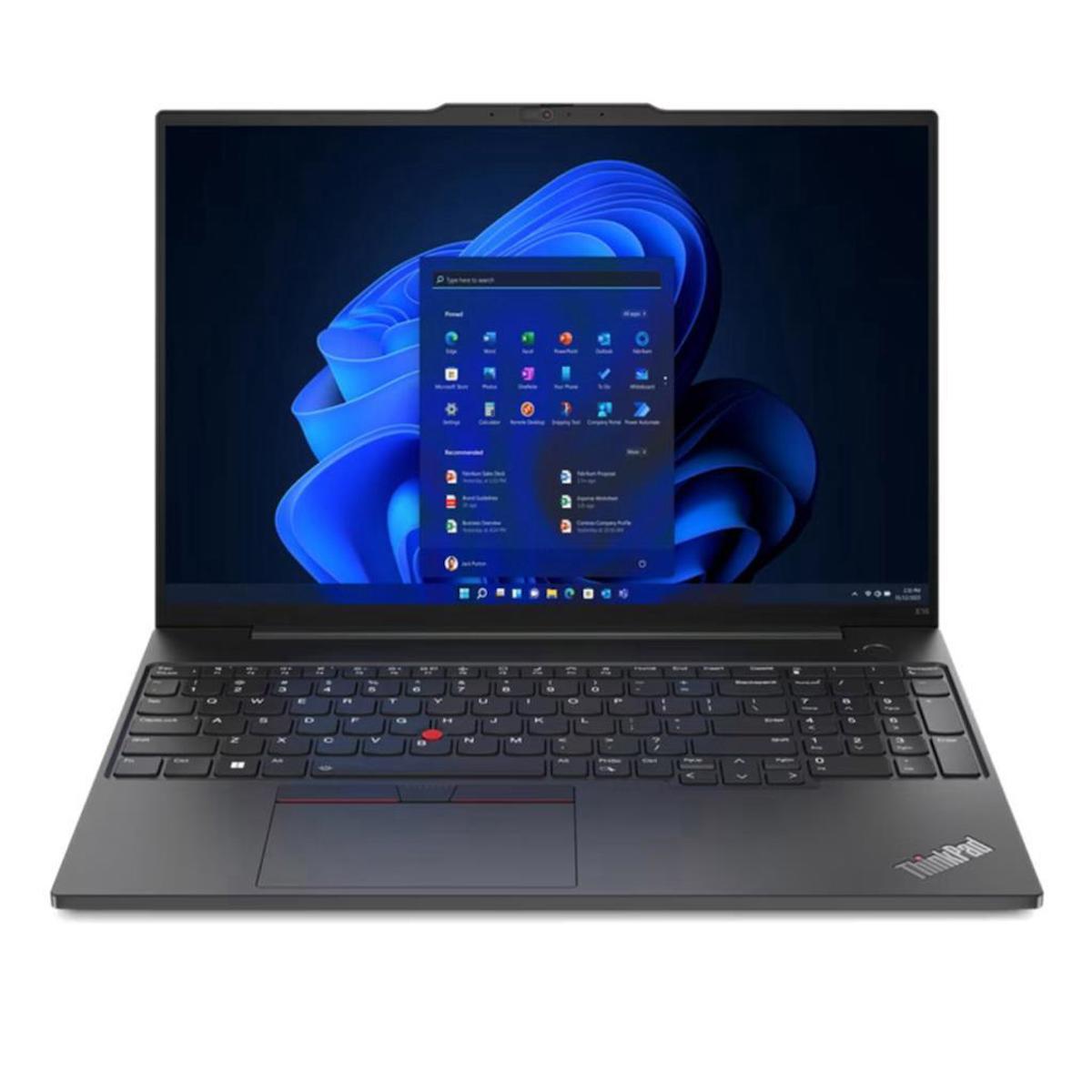 Lenovo Thinkpad E16 21JQS1TT00 Dahili Intel Iris Xe Graphics Eligible Intel Core i5 1335U 16 GB Ram 512 GB SSD 16 inç Full HD FreeDos Laptop