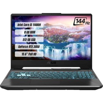 Asus TUF Gaming F15 FX506HC-HN4096 Harici GeForce RTX 3050 Intel Core i5 11400H 16 GB Ram 512 GB SSD 15.6 inç Full HD FreeDos Oyuncu Laptop