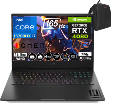 HP Omen 16 WF0008NT 881T46EAW27 Harici GeForce RTX 4080 Intel Core i7 13700HX 64 GB DDR5 Ram 2 TB SSD 16.1 inç Full HD Windows 11 Home Oyuncu Laptop + Zetta Çanta