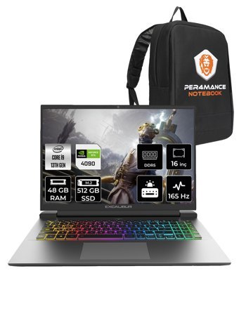 Casper Excalibur G911 Harici GeForce RTX 4090 Intel Core i9 13900HX 48 GB Ram 512 GB SSD 16 inç QHD FreeDos Oyuncu Laptop + PER4 Çanta