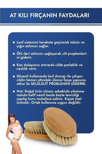 Esdishopping Selülit Giderici Sapsız At Kılı Fırçası