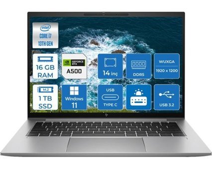 HP Zbook Firefly 14 G10A 8865W1EA01 Harici GeForce RTX A500 Intel Core i7 1355U 16 GB Ram 1 TB SSD 14 inç Full HD Windows 11 Pro Oyuncu Laptop