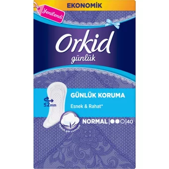 Orkid Organik 2 Adet 40'lı Normal Günlük Ped