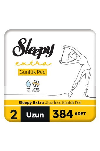 Sleepy Extra Organik 384'lü Uzun Günlük Ped