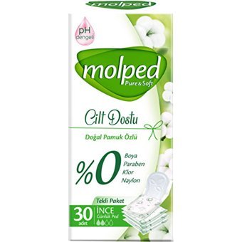 Molped Pure Soft Organik 30'lu Normal Günlük Ped