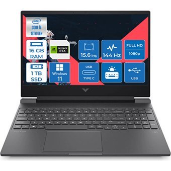 HP Victus 15 FA1019NT Harici GeForce RTX 4050 Intel Core i7 13700H 16 GB Ram 1 TB SSD 15.6 inç Full HD Windows 11 Pro Oyuncu Laptop