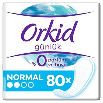 Orkid Essentials Organik 12 Adet 80'li Normal Günlük Ped