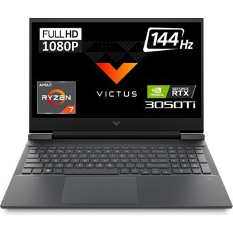 HP Victus Gaming 16 E1007NT 68S23EA02 Harici GeForce RTX 3050Ti AMD Ryzen 7 5800H 16 GB Ram 1 TB SSD 16.1 inç Full HD FreeDos Oyuncu Laptop