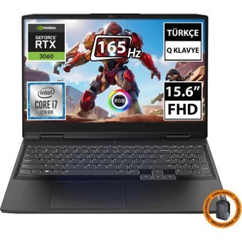 Lenovo IdeaPad 3 82S900TWTX03 CNT004 Harici GeForce RTX 3060 Intel Core i7 12700H 16 GB Ram 512 GB1 TB SSD 15.6 inç Full HD FreeDos Oyuncu Laptop