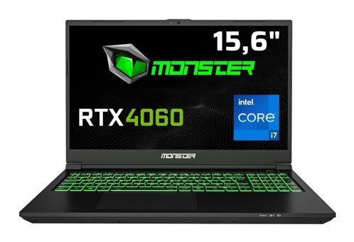 Monster TULPAR T5 V23.4 Harici GeForce RTX 4060 Intel Core i7 12700H 16 GB Ram 500 GB SSD 15.6 inç Full HD FreeDos Oyuncu Laptop