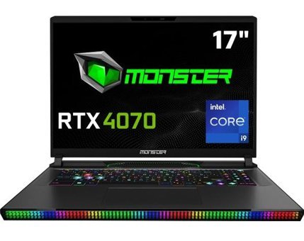 Monster Semruk 7 V9.2.4 Harici GeForce RTX 4070 Intel Core i9 13950HX 32 GB Ram 2 TB SSD 17 inç QHD FreeDos Oyuncu Laptop