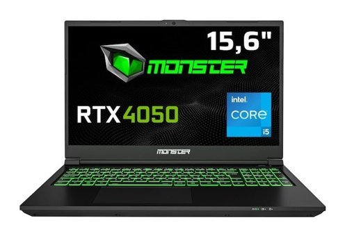 Monster Abra A5 V21.2.3 Harici GeForce RTX 4050 Intel Core i5 12450H 16 GB Ram 500 GB SSD 15.6 inç Full HD Windows 11 Home Oyuncu Laptop