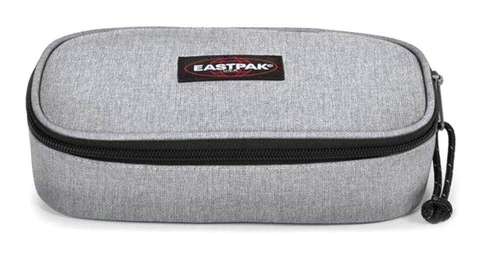 Eastpak Xl Single Gri Düz Bez Tek Gözlü Oval Cüzdan Kalemlik