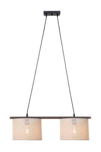 Luna Lighting 3967-3As-06 Aras 3'lü Kırmızı Desenli Modern Metal Salon-Oturma Odası Avize