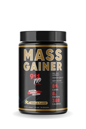 911 Pro Nutrition Vanilya Aromalı 20 Servis Kas Yapıcı Gainer 2000 gr Toz