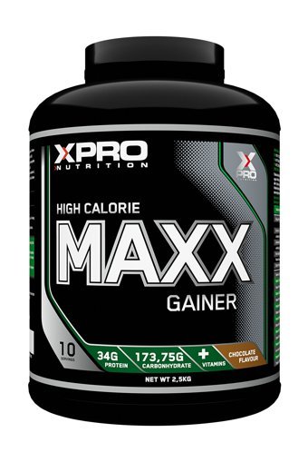 Xpro Nutrition Çikolata Aromalı 10 Servis Kilo Aldırıcı Gainer 2500 gr Toz + Shaker