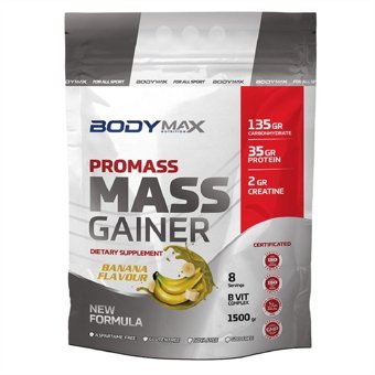 Body Maxx Muz Aromalı 8 Servis Kilo Aldırıcı Gainer 1500 gr Toz