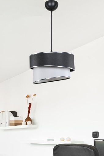 Luna Lighting 3109-1 Uote Tekli Altın Boru Modern Metal Salon-Oturma Odası Avize