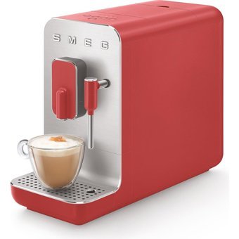 Smeg BCC02RDMEU 1350 W Tezgah Üstü Kapsülsüz Öğütücülü Yarı Otomatik Espresso Makinesi Kırmızı