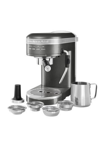 Kitchenaid 5KES6503EMS Artisan Proline 1470 W Paslanmaz Çelik Tezgah Üstü Kapsülsüz Yarı Otomatik Espresso Makinesi Gümüş