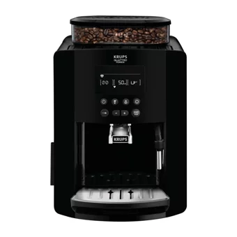 Krups Quattro Force 1450 W Paslanmaz Çelik Tezgah Üstü Kapsülsüz Öğütücülü Tam Otomatik Espresso Makinesi Siyah