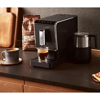 Tchibo Esperto Caffè 1470 W Paslanmaz Çelik Tezgah Üstü Kapsülsüz Öğütücülü Tam Otomatik Espresso Makinesi Antrasit