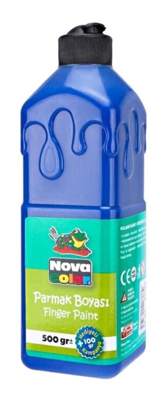 Nova Color Nc-372 500 ml Mavi Parmak Boyası