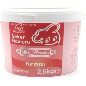 Dr.paste Kırmızı Şeker Hamuru 2.5 kg