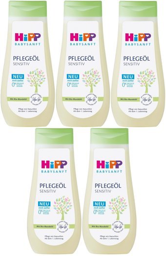 Hipp Babysanft Organik Bademli Bebek Masaj Yağı 5x200 ml