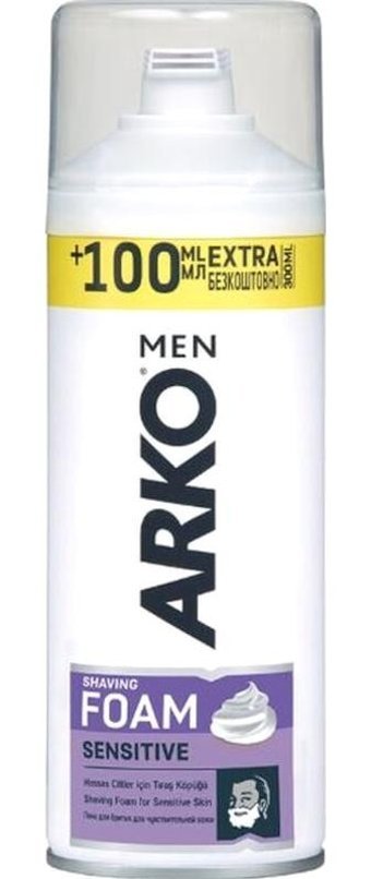 Arko Men Sensitive Seyahat Boy Tıraş Köpüğü 300 ml