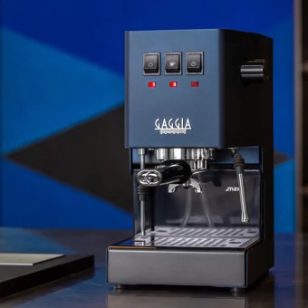 Gaggia RI9481/15 New Classic Evo 2023 1300 W Paslanmaz Çelik Tezgah Üstü Kapsülsüz Yarı Otomatik Espresso Makinesi Mavi