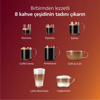 Philips 4300 Serisi EP4346/70 1500 W Paslanmaz Çelik Tezgah Üstü Kapsülsüz Öğütücülü Tam Otomatik Espresso Makinesi Siyah