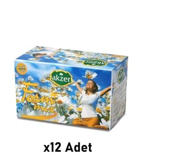 Akzer Form Bitki Karışık Bitki Çayı 100 gr 12 Adet