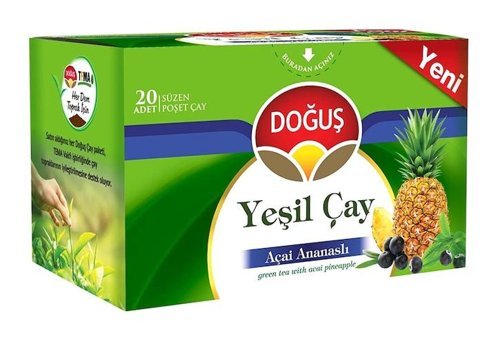 Doğuş Açai-Ananas-Yeşil Çay Bitki Çayı 20 Adet