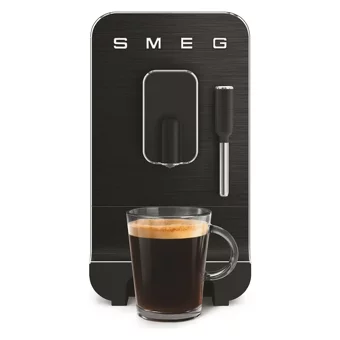 Smeg 50'S Style 1600 W Metal Tezgah Üstü Kapsülsüz Öğütücülü Mini Manuel Espresso Makinesi Siyah