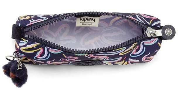 Kipling 1533024989 Lila-Siyah Bölmeli Çift Gözlü Cüzdan Kalemlik