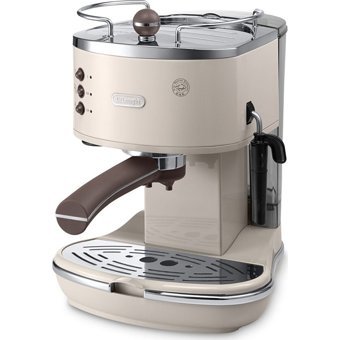 Delonghi ECOV311.BG Icona 1100 W Paslanmaz Çelik Tezgah Üstü Kapsülsüz Espresso Makinesi Bej + Paket Kahve