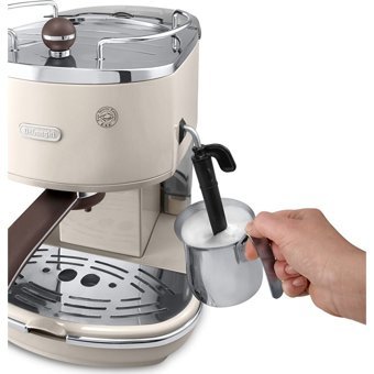 Delonghi ECOV311.BG Icona 1100 W Paslanmaz Çelik Tezgah Üstü Kapsülsüz Espresso Makinesi Bej + Paket Kahve