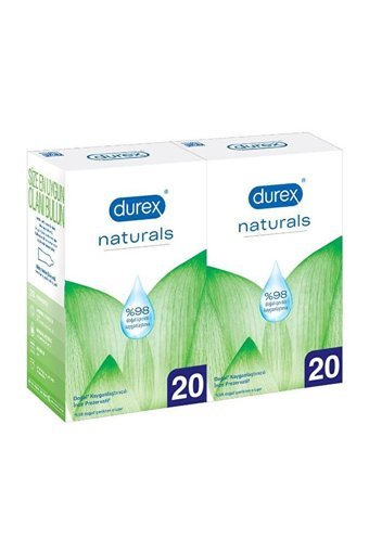 Durex Naturals İnce Prezervatif 2x20'li