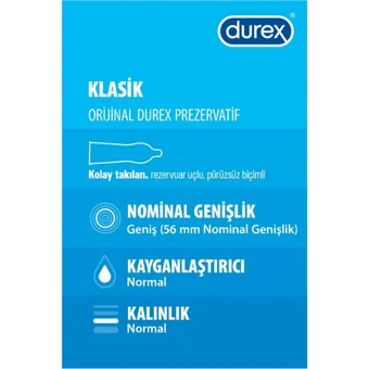 Durex Klasik Prezervatif 20'li