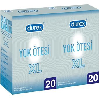 Durex Yok Yok Ötesi XL Ultra İnce Prezervatif 2x20'li