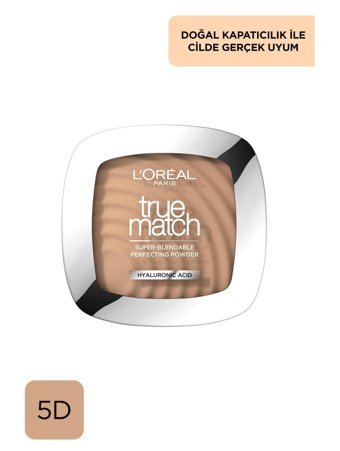 L'oréal Paris True Match Pudra 5.D/5.W Golden Sand Mat Kompakt Pudra Orta