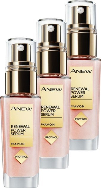 Avon Anew Renewal Power Kolajenli Yüz Dolgunlaştıran Kırışıklık Karşıtı Gündüz Gece Yüz Serumu 3x30 ml