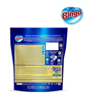 Bingo Akıllı Kapsül Pro Max Tablet Bulaşık Makinesi Deterjanı 60 Adet