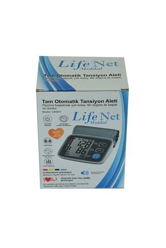 Life Net U80Eh 2 Kullanıcı 180 Ölçüm Hafızalı Konuşan Dijital Koldan Tam Otomatik Tansiyon Aleti