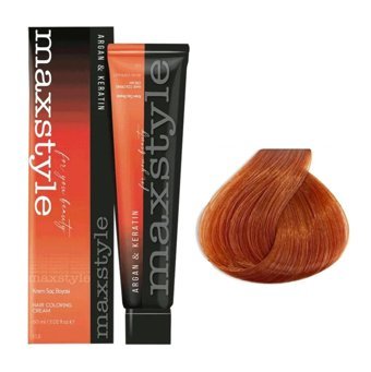 Maxstyle Argan & Keratin 7.44 Yoğun Bakır Amonyaksız Krem Saç Boyası 60 ml